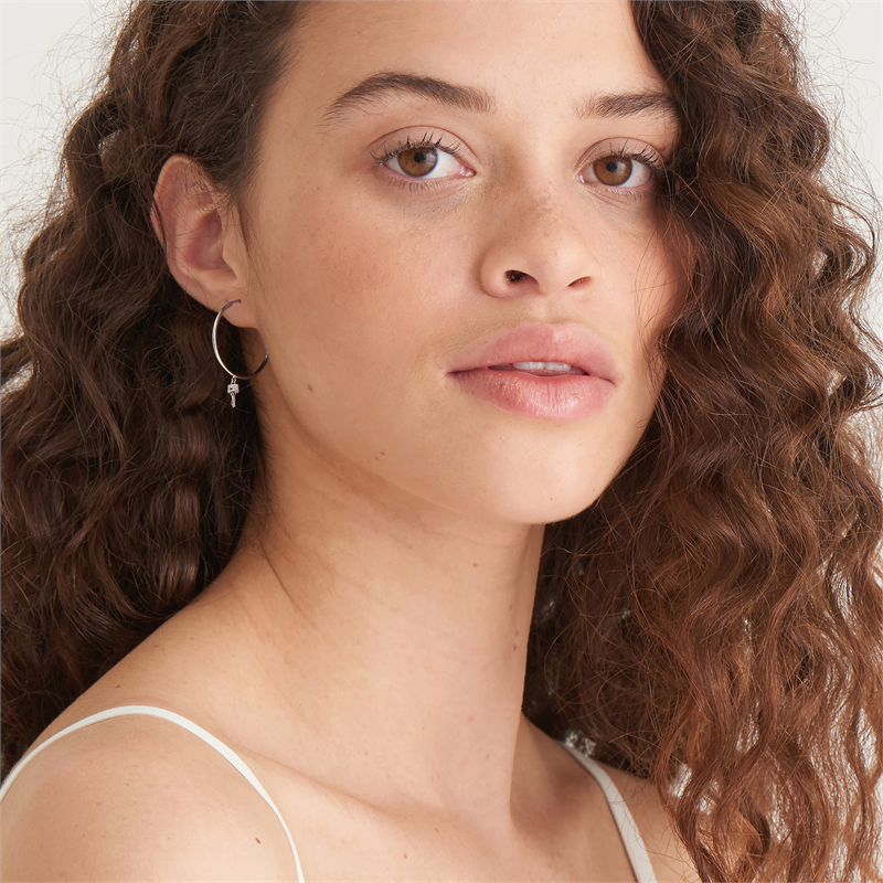 Ania Haie Under Lock and Key Silver Earrings 2002-AH-E032-02H-zoom-