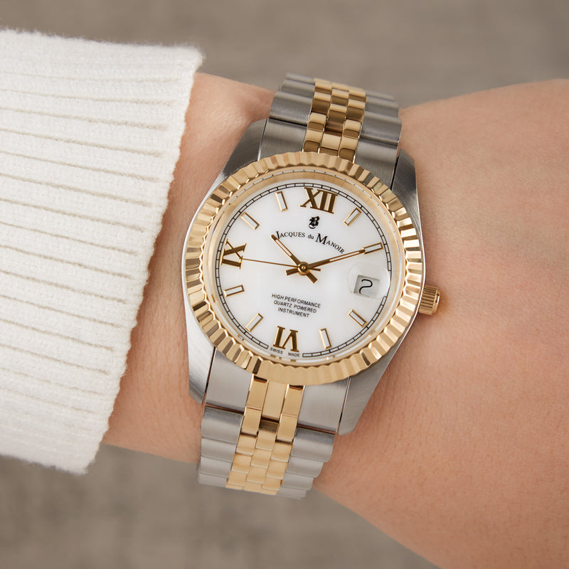 Jacques du Manoir Inspiration Prestige Femmes Montre Or JWL01303-zoom-