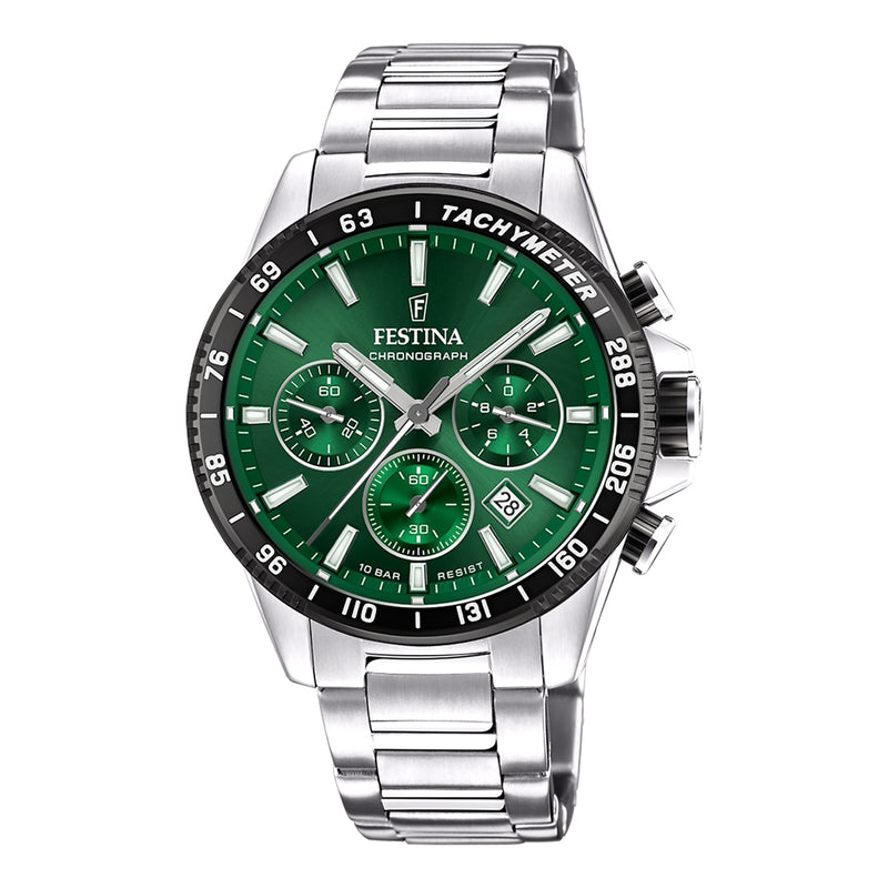 Festina Timeless Chrono Hommes Montre Argent F20560/4-zoom-