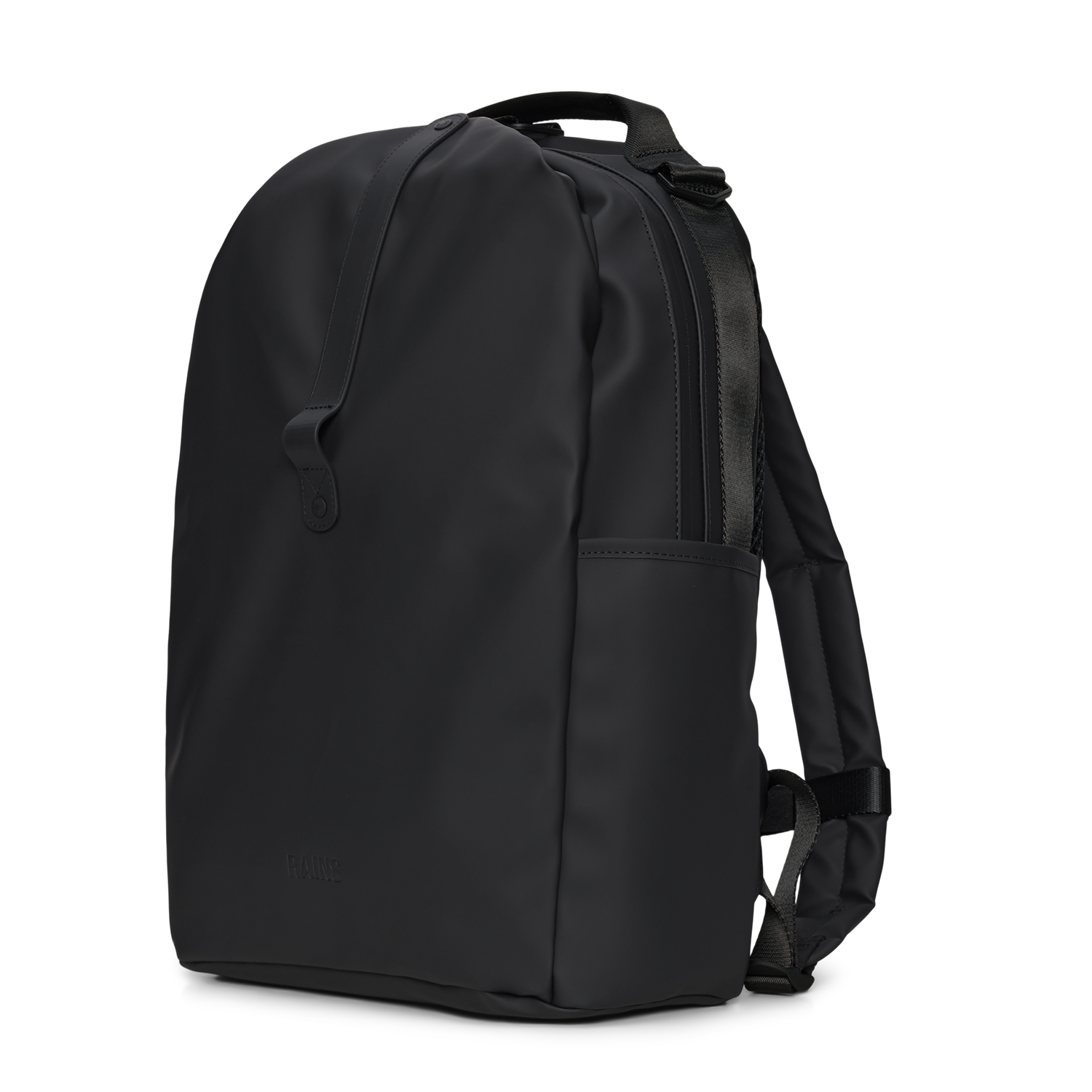 Rains Black Clip Front Backpack R14890-01