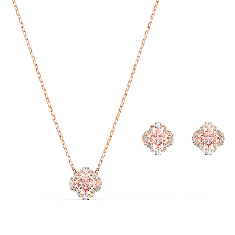 Swarovski Sparkling Boucles d'oreilles Or rose 5516488-zoom-