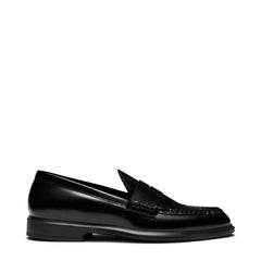 Isabel Bernard Vendôme Blandine black spazzolato leather loafers IB51015-601-37