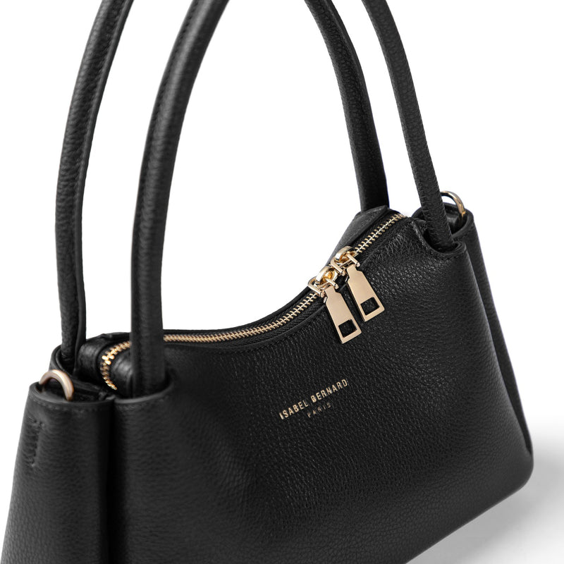 Isabel Bernard Honoré Eve Sac à main noir en cuir de veau IB21133-001-zoom-