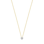 Isabel Bernard De la Paix Amore 14 karat gold necklace with diamond 0.14 carat IBD350024