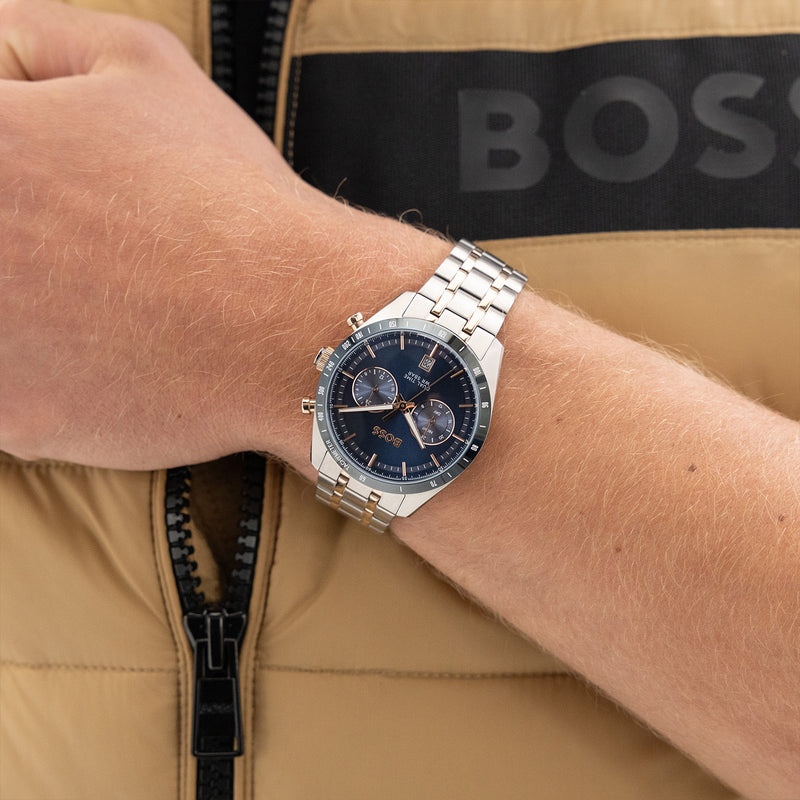 Hugo Boss Tourmaster Montre Homme En Argent HB1514288-zoom-
