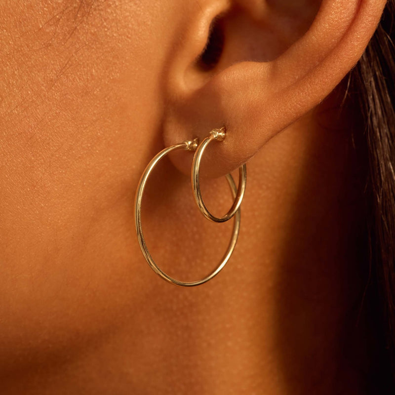 Beloro Jewels La Rinascente Femmes Creoles Or 9 carats BO360079-zoom-