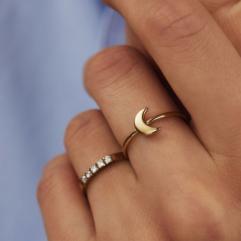 Selected Jewels Julie Louna 925 Sterling Zilveren Goudkleurige Ring SJ300017-58-zoom-
