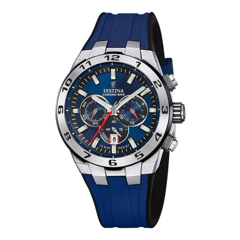 Festina Chrono Bike Hommes Montre Bleu F20671/1-zoom-