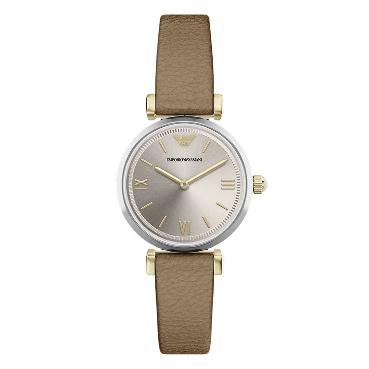 Emporio Armani Round Gold Dial Watch AR11770