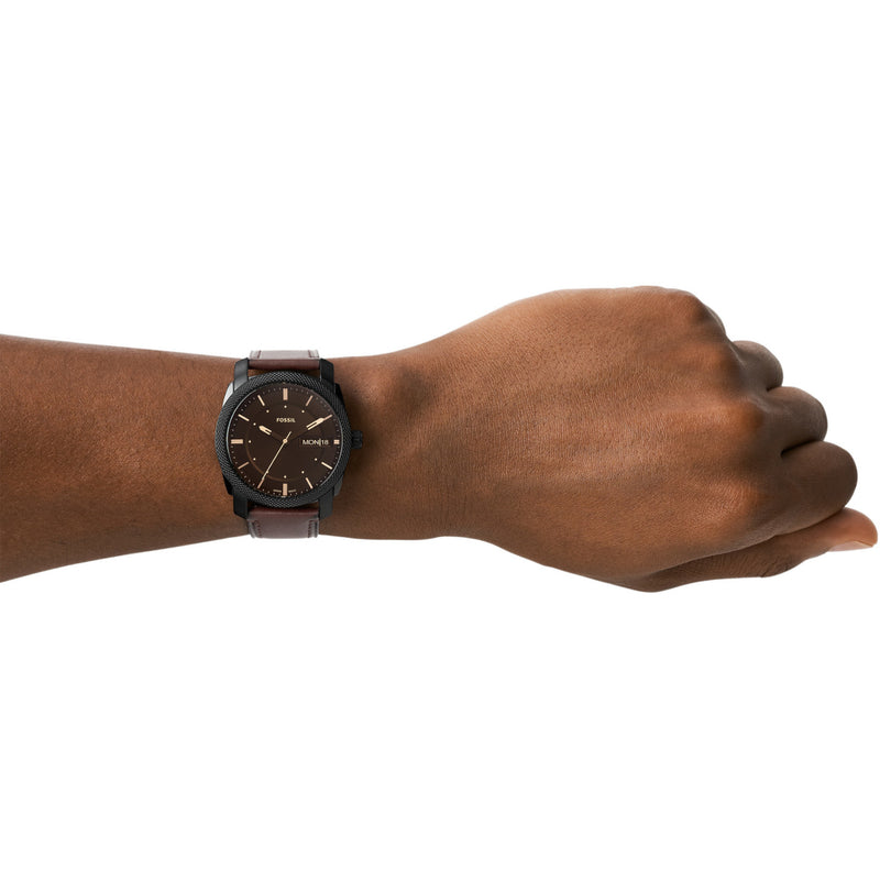 Fossil Machine Hommes Montre Marron FS5901-zoom-