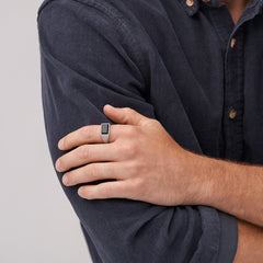 Fossil Silver-coloured Ring JF04603040-11