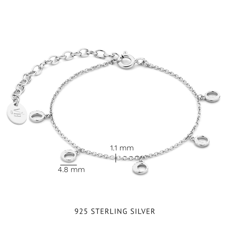 Violet Hamden Luna Bracelet en Argent 925 Sterling avec Lunes VH320026-zoom-