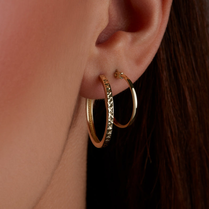 Beloro Jewels Regalo d'Amore ensemble cadeau Boucles d'oreilles en or 9 carats BO90032-zoom-