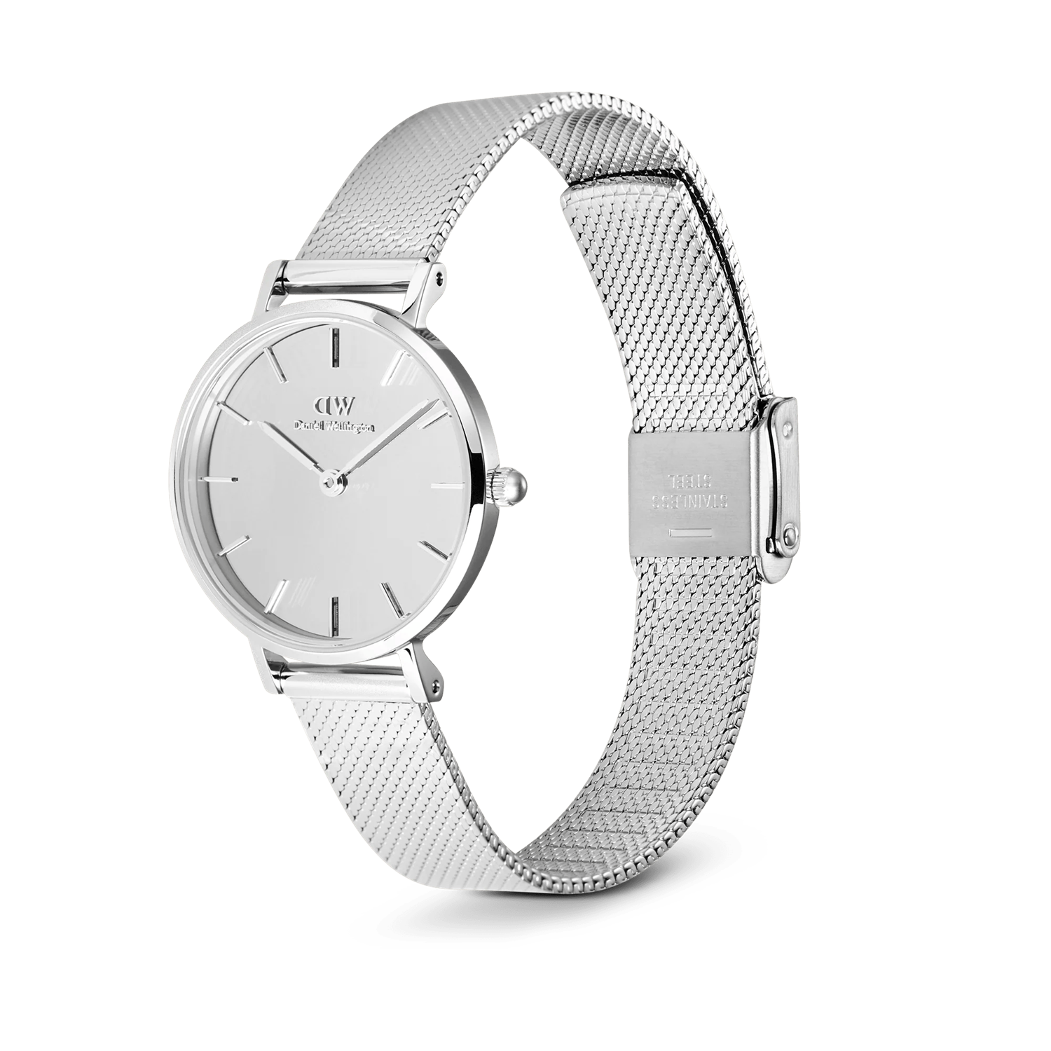 Daniel Wellington Petite&Quadro Mini Reflection Silver Women's Watch DW00100796