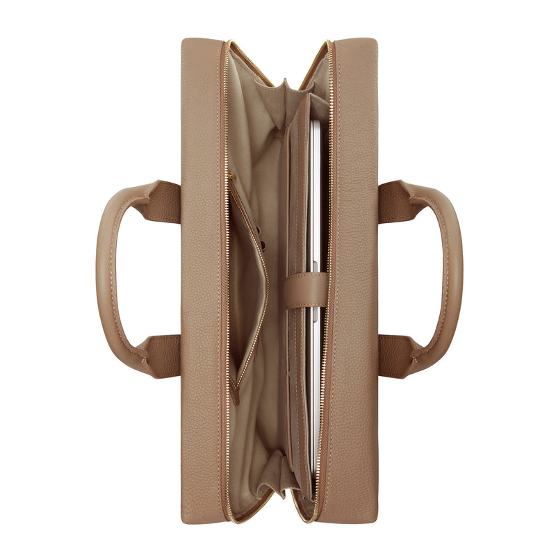 Isabel Bernard Honoré Sac à Main Taupe IB25070-zoom-