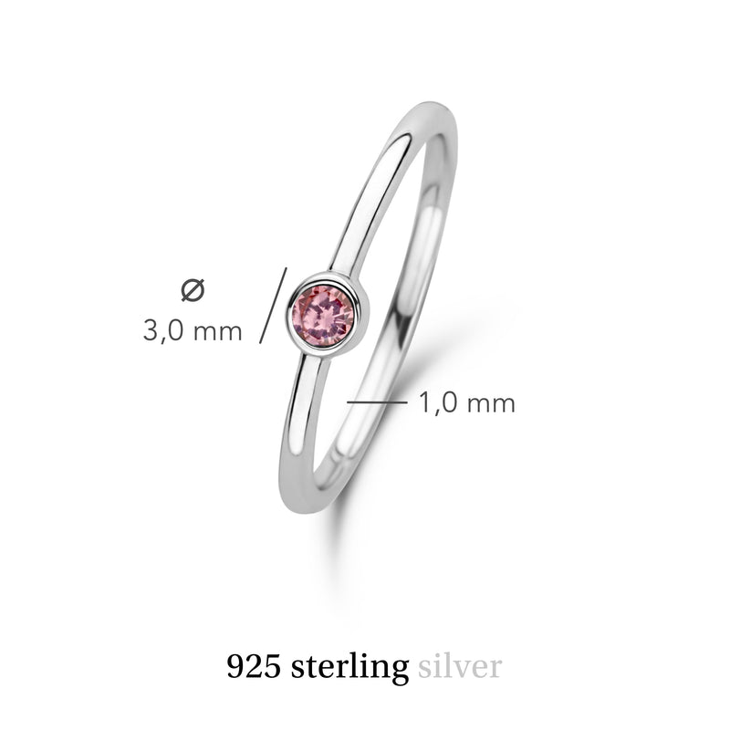 Violet Hamden Venus Zilveren Ring Met Geboortesteen VH330007OCT-60-zoom-
