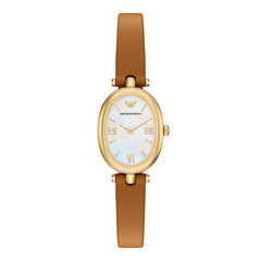 Emporio Armani Oval White Dial Watch AR11780