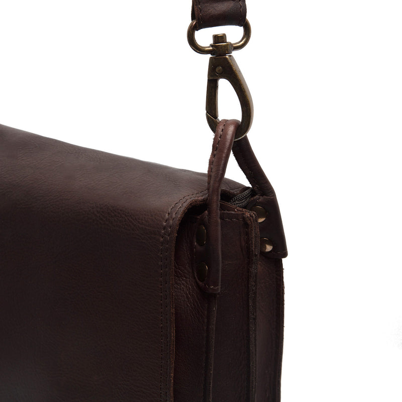 The Chesterfield Brand Wax Pull Up Sumatra Brown Shoulder Bag C48.124001-zoom-