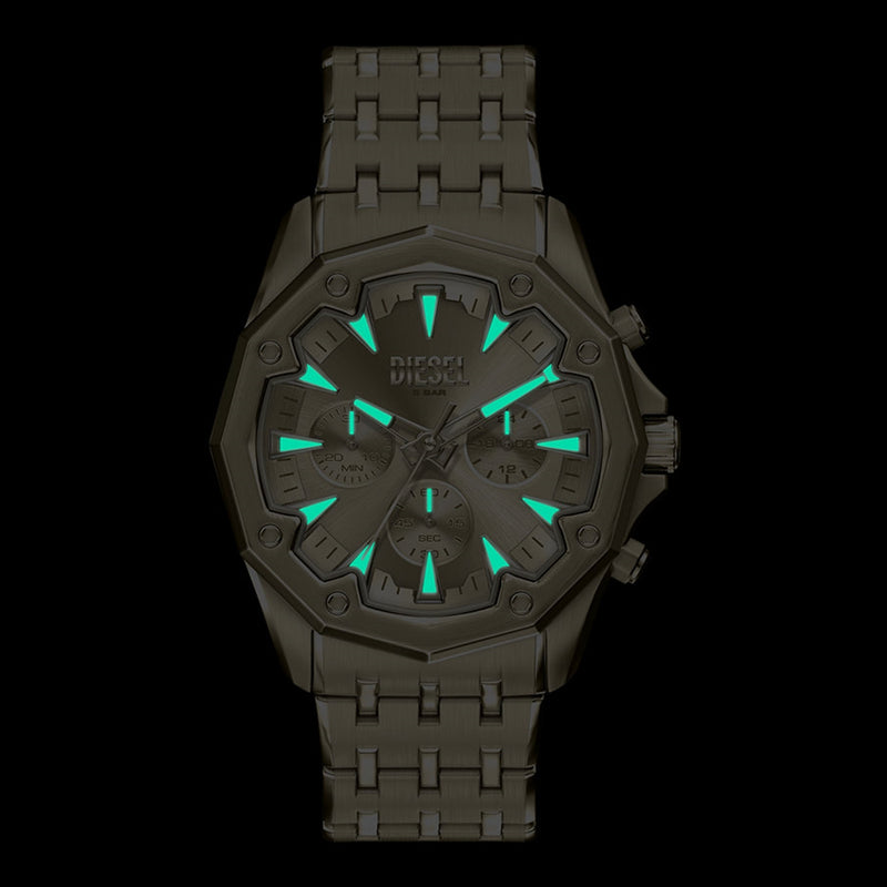 Diesel Stinger Round Gold Dial Watch DZ4707-zoom-