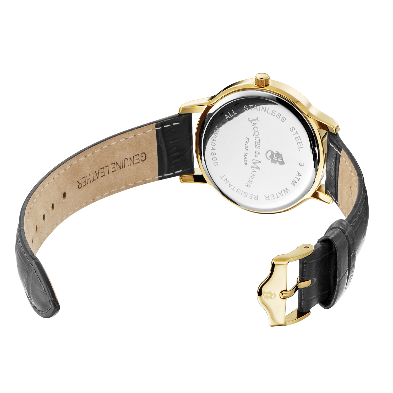 Jacques Du Manoir Genesis Gents Silver Pattern Men's Watch JWG04805