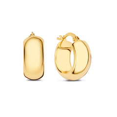 Beloro Jewels Della Spiga Susana 9 karat gold hoop earring (10 mm) BO360099