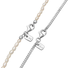 Kuzzoí 925 Sterling Silver Pearl Necklace 2004-BF-0007538-001