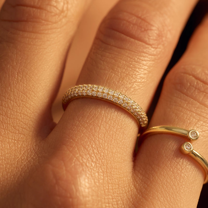 Beloro Jewels Monte Napoleone Bague Monte Napoleone Stella en or 9 carats avec zircone BO330033-50-zoom-