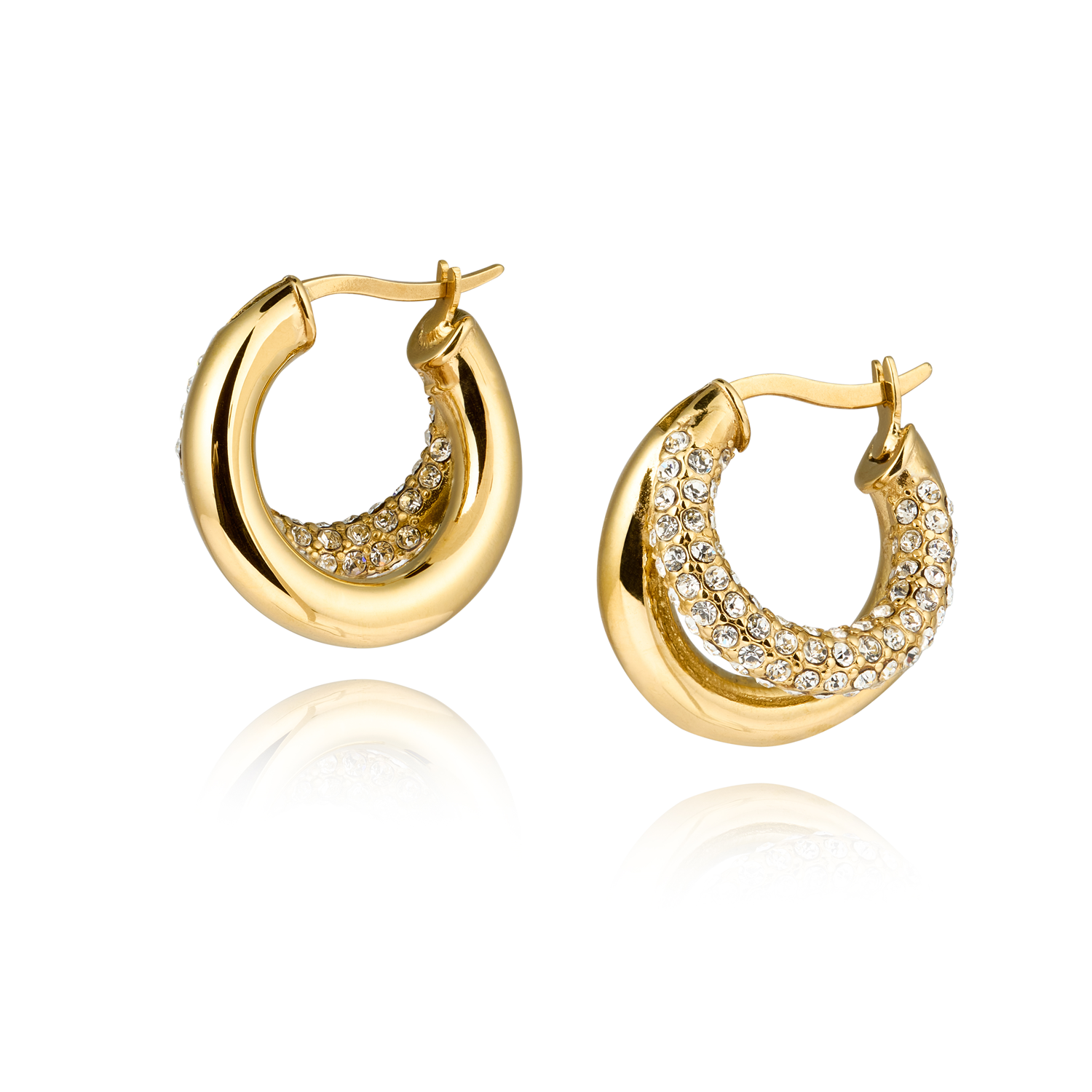 Mockberg Kenza Raya Gold Plated Hoops MB1759