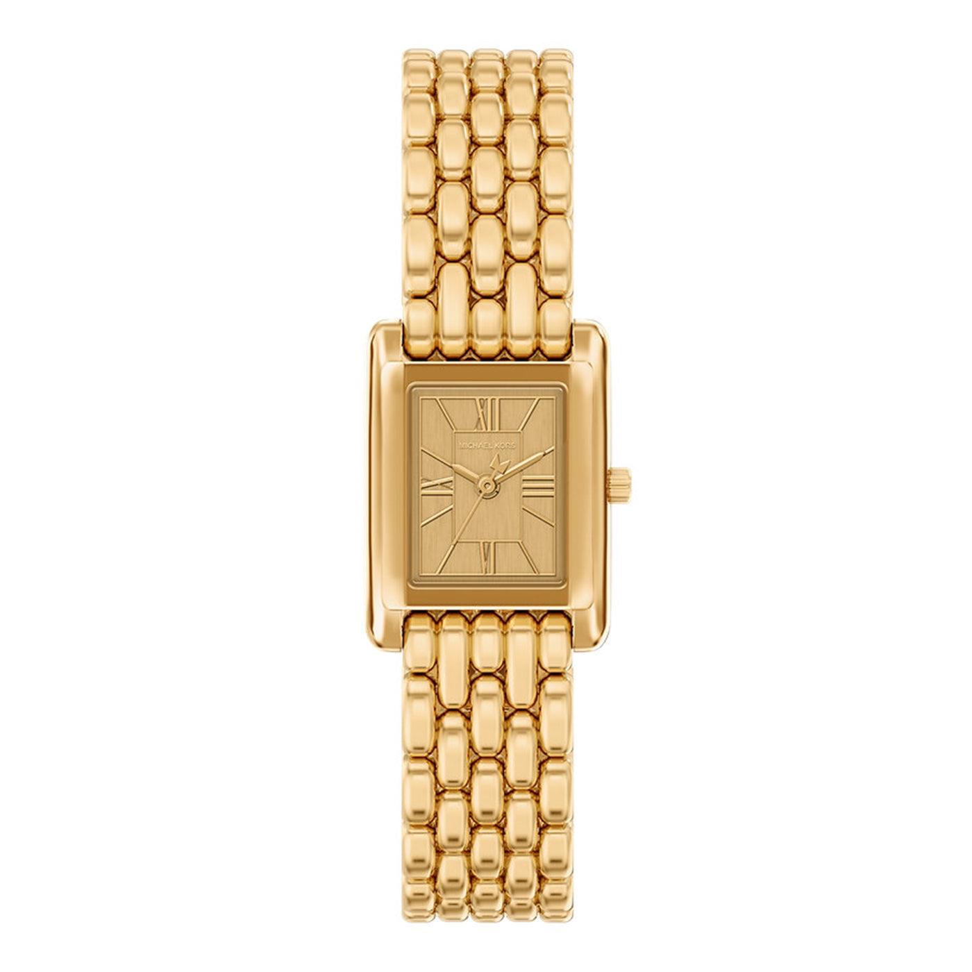 Michael Kors Essex Rectangular Gold Dial Watch MK4997