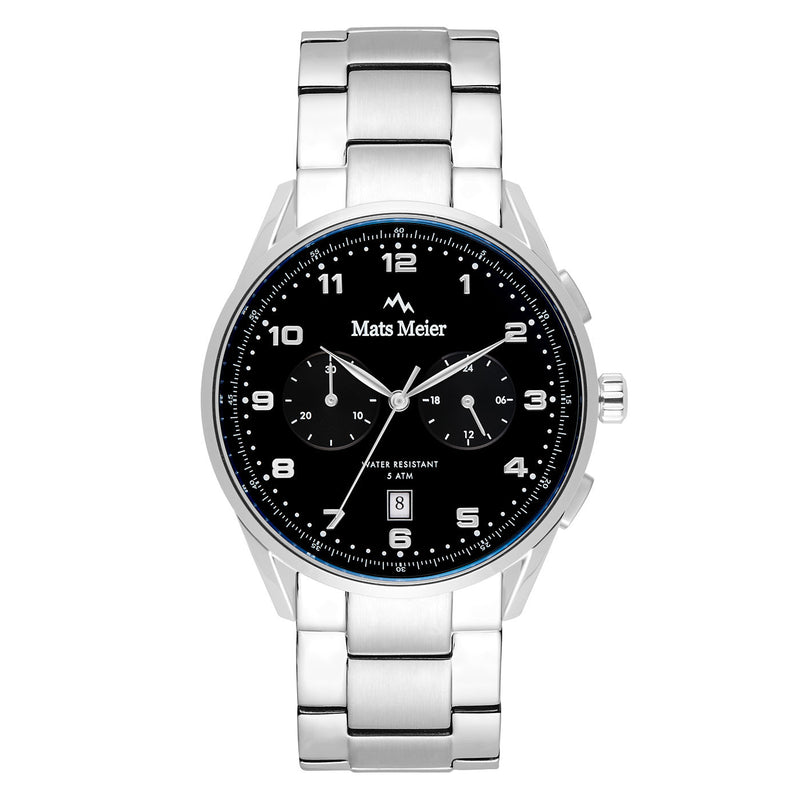 Mats Meier Mont Vélan Hommes Montre Argent MM10004-zoom-