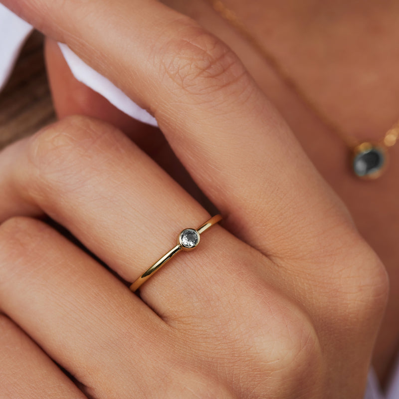 Violet Hamden Venus Goudkleurige Ring Met Geboortesteen VH330008APR-60-zoom-