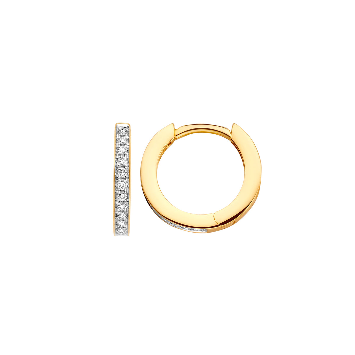 Blush Diamonds 14 karat gold Hoop Earrings 7612BDI