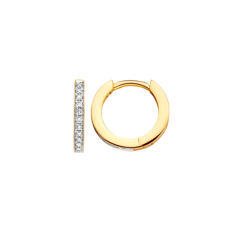 Blush Diamonds Femmes Créoles Or 14 carats 7612BDI-zoom-