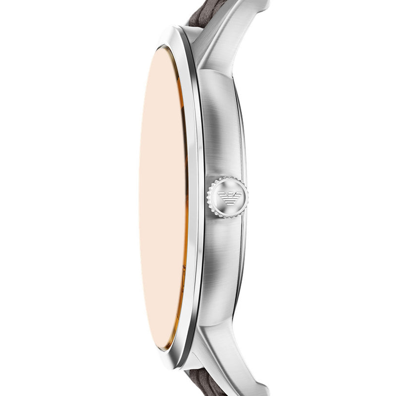 Emporio Armani Round Silver Dial Watch AR11783-zoom-