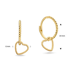 Jackie Gold Amour 14 Karat Gold Earrings 585 JKE25.515