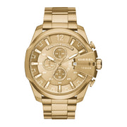 Diesel Mega Chief Hommes Montre Or DZ4360