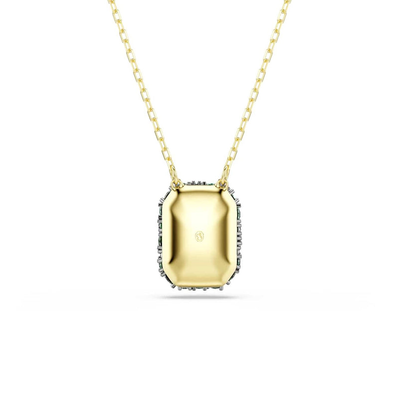 Swarovski Collier Sublima Glam doré avec pendentif vert 5752884-zoom-