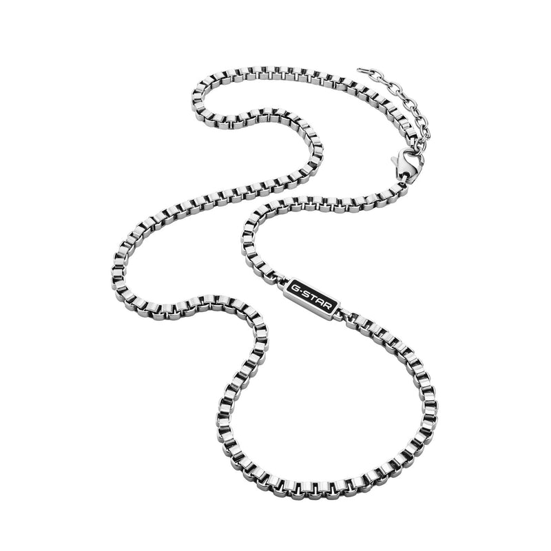 G-Star Floatcore Collier argenté Box Chain GSJ.100.04-zoom-