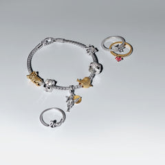 Pandora Love Gold coloured Heart Ring 166574C01-54