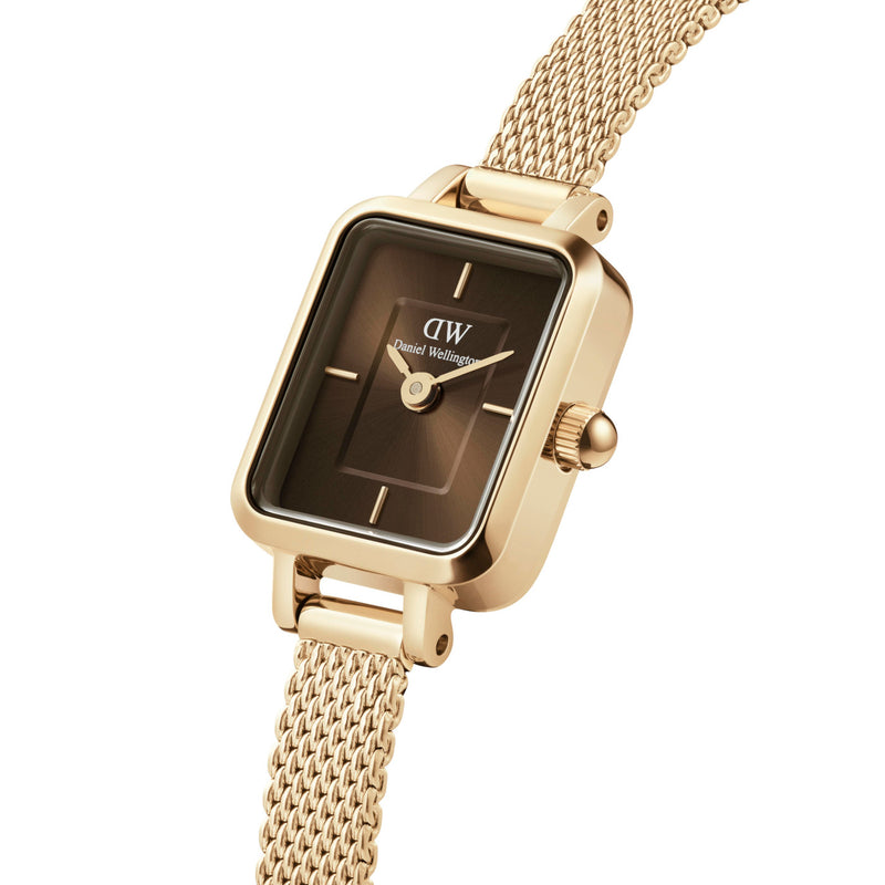 Daniel Wellington Quadro Femmes Montre Or DW00100654-zoom-