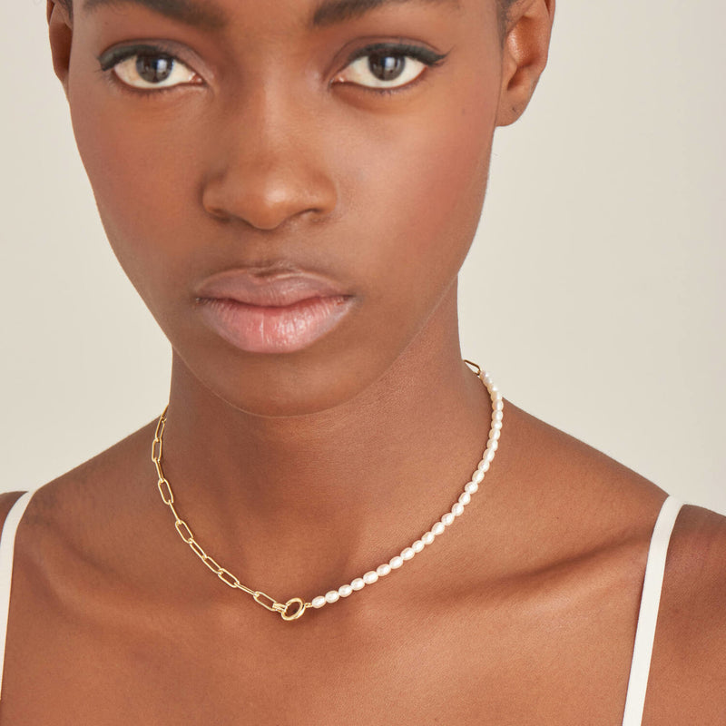 Ania Haie Pearl Power Collier Or AH-N043-01G-zoom-
