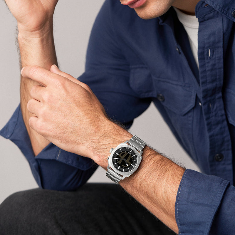 Fossil Machine Round Black Dial Watch FS6155-zoom-