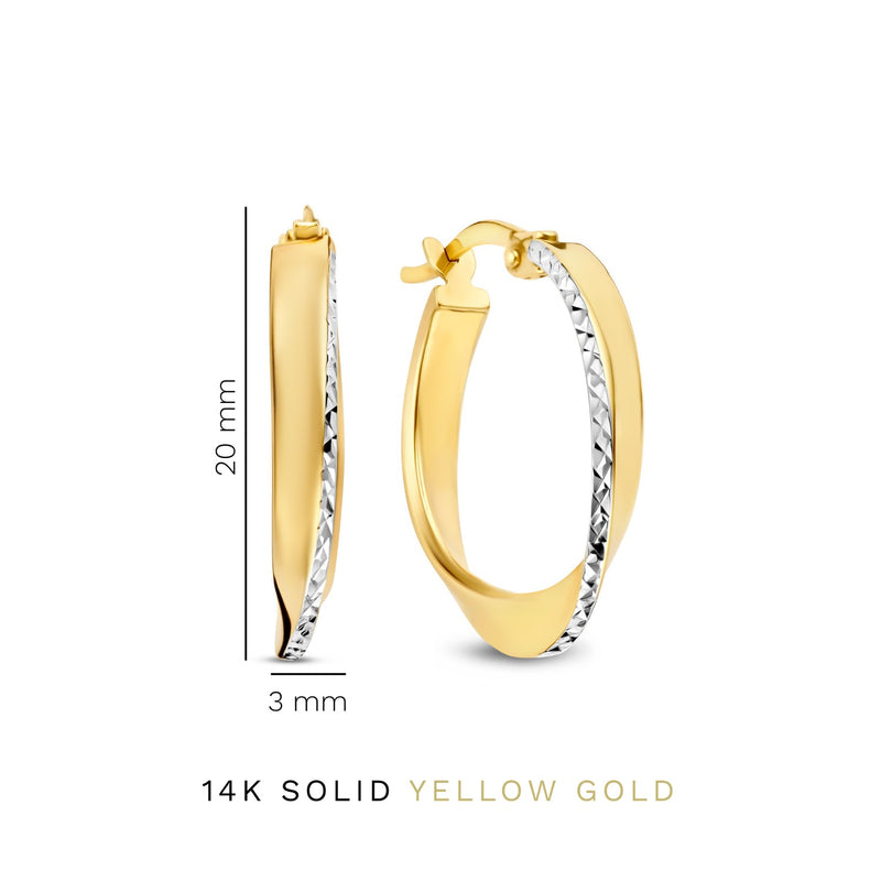 Isabel Bernard Rivoli Femmes Créoles Or 14 carats IB360258-zoom-