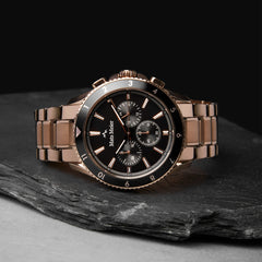 Mats Meier Ponte dei Salti Chronograph Men'sWatch Roesgoldcoloured and Black MM00510