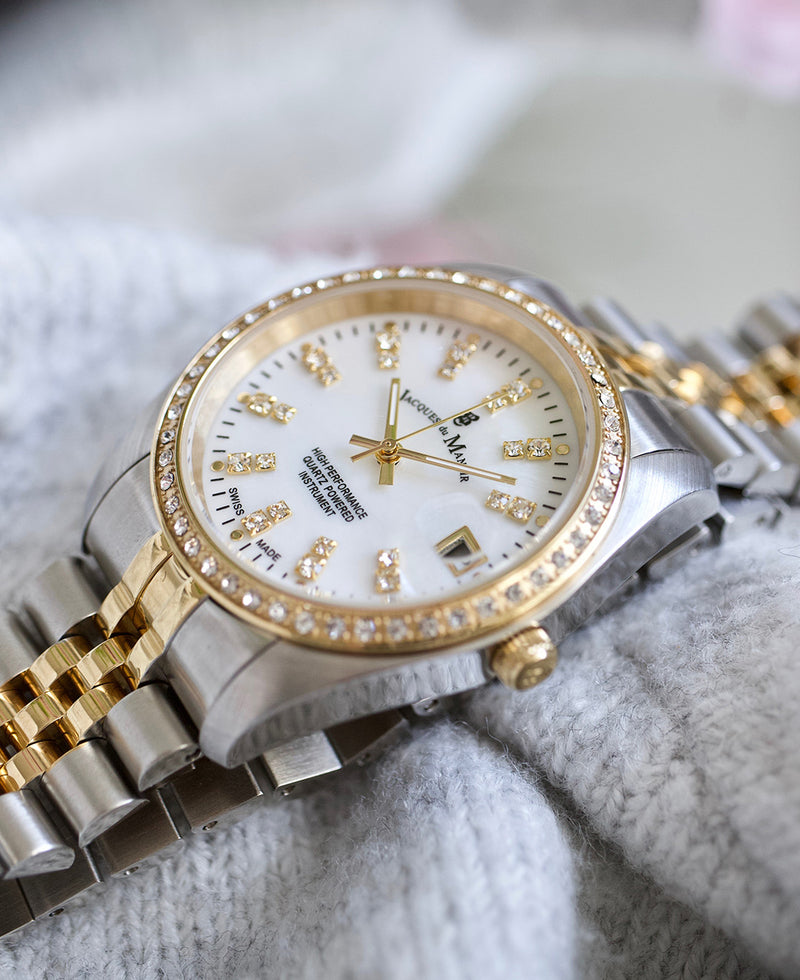 Jacques Du Manoir Inspiration White MOP Women's Watch NROP.07-zoom-
