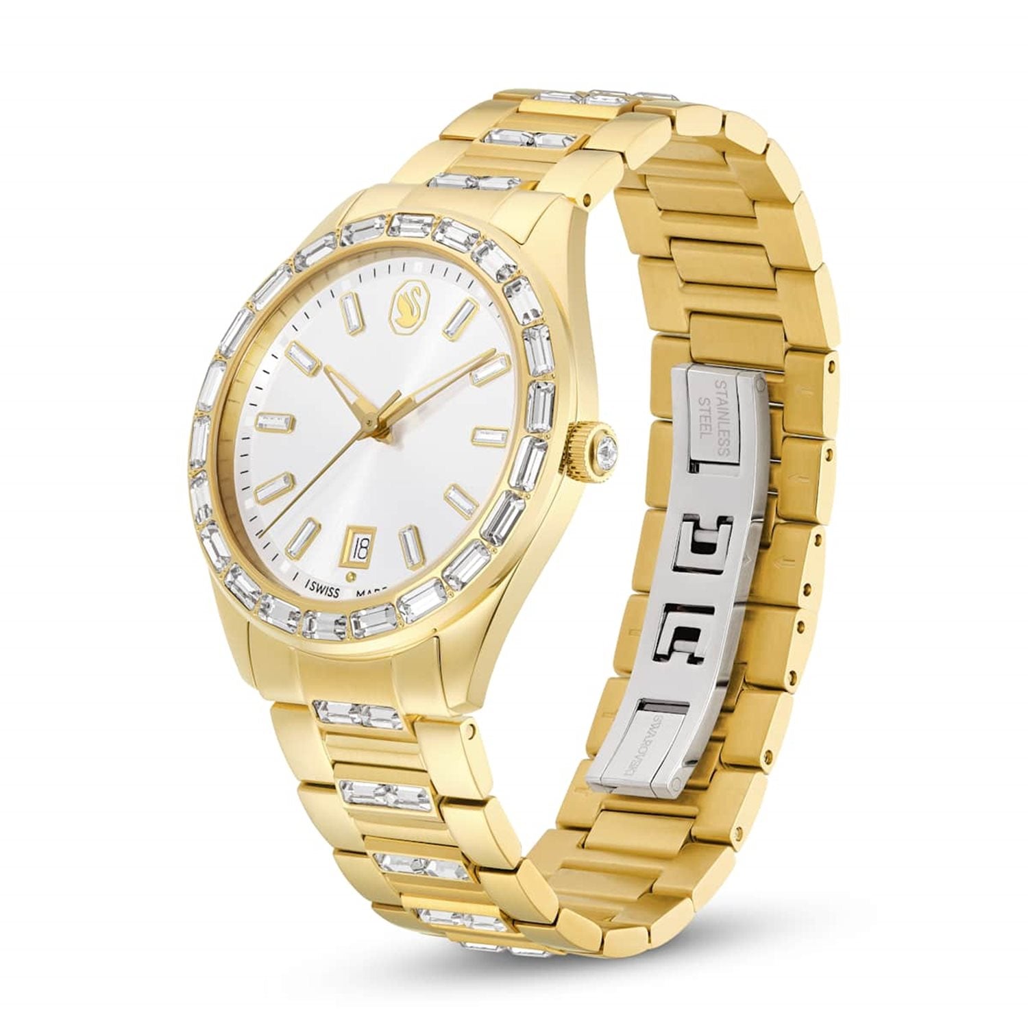 Swarovski Matrix Gold-Tone Watch 5745534
