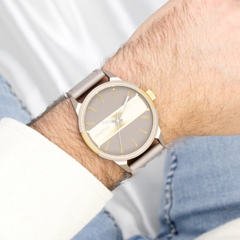 OOZOO Timepieces Unisexe Montre Taupe C11317-zoom-