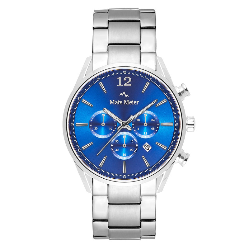 Mats Meier Grand Cornier Hommes Montre Argent MM00108-zoom-
