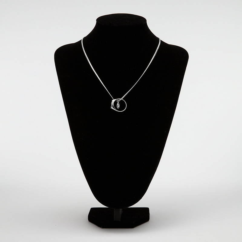 Diesel Oval D Logo Stainless Steel Necklace DX1644040-zoom-