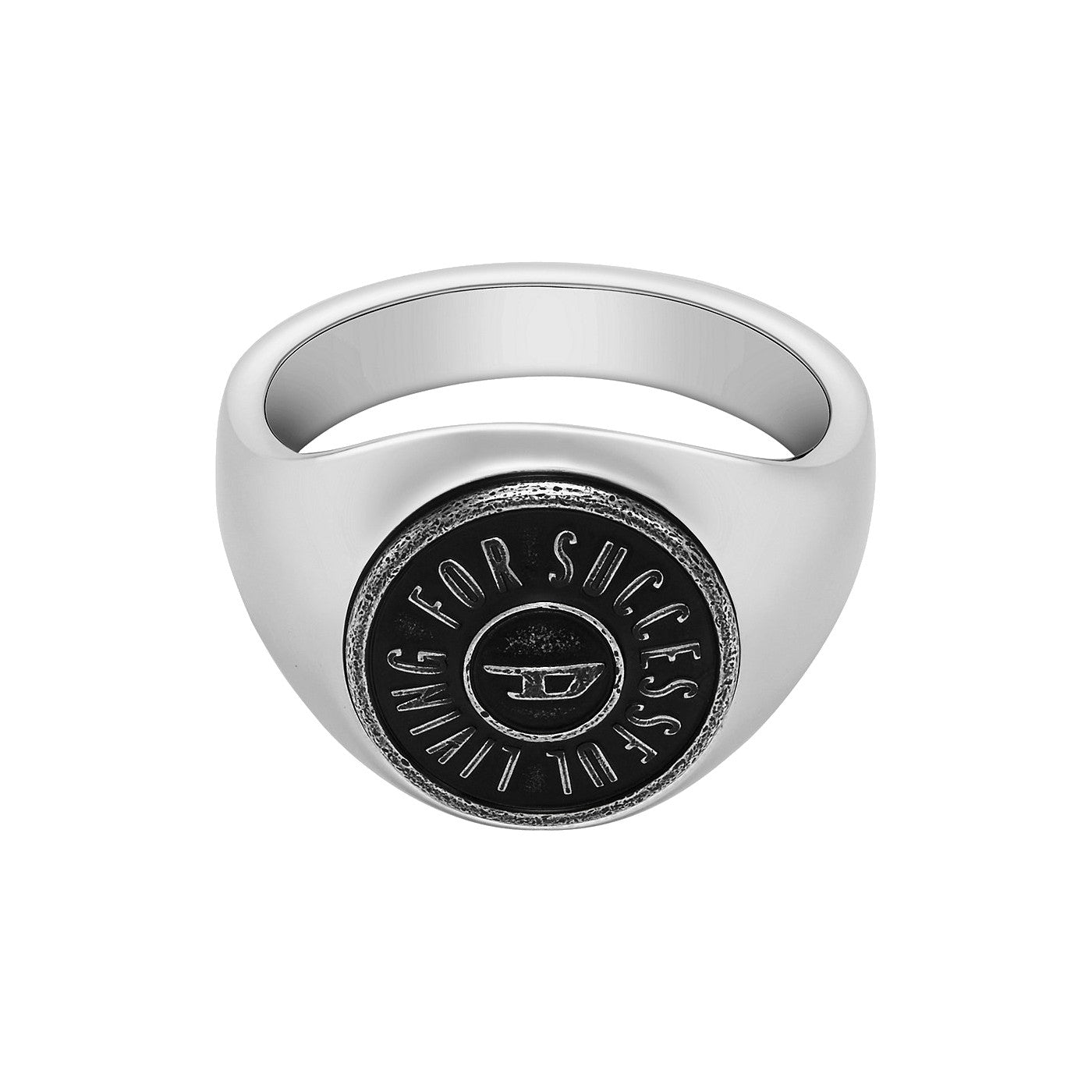 Diesel Signet Silver-coloured Ring DX1463040-8